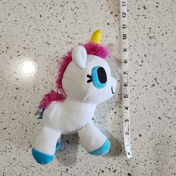 Bark Bob the Barking Unicorn Squeaky Plush Dog Toy sz M/L - Picture 8 of 9